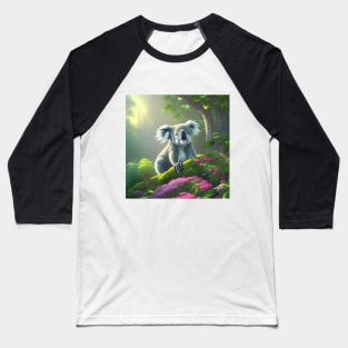 Koala in Garden Baseball T-Shirt